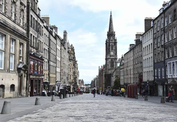 The Royal Mile has been almost virtually despite tourism businesses being allowed to reopen for nearly a month.