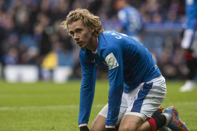 Rangers midfielder Todd Cantwell has been accused of conning the referee during Saturday's 4-2 win at Motherwell. (Photo by Craig Foy / SNS Group)