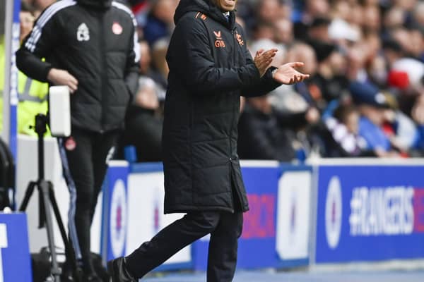 GLASGOW, SCOTLAND - OCTOBER 29: Rangers manager Giovanni van Bronckhorst hailed the most complete performance of the season from his team as Aberdeen were taken apart. (Photo by Rob Casey / SNS Group)