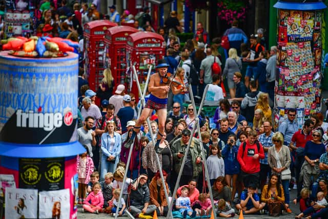 A record audience of more than three million attended the Edinburgh Festival Fringe in 2019. Picture: Jeff J Mitchell