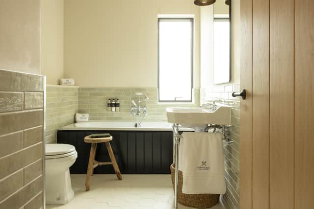 A bathroom at Glen Glack cabins, Atholl Estates, Perthshire. Pic: Alexander Baxter