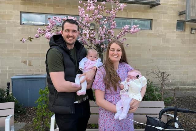 Craig and Kimberley Turnbull with daughters Sophia and Layla. Pic: Contributed