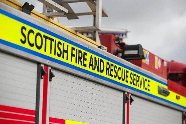 The Scottish Fire and Rescue Service sent nine fire engines to the scene in Bath Street.