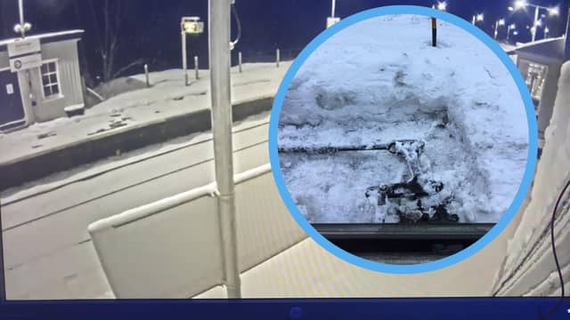 Snowy conditions affecting the train lines in Scotland (Photo: ScotRail and Network Rail).