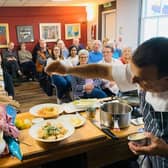 Chef Douglas Lisi demonstrates his Italian dishes at Kirkcudbright Food Festival 2019