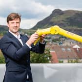 Mocean Energy are one of Wave Energy Scotland’s pilot projects. Pictured are Cameron McNatt and Chris Retzler