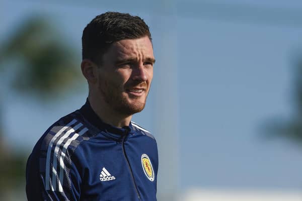 Andy Robertson during Scotland National team's trainig session at La Finca Resort, on November 11, 2021, in La Finca, Spain. (Photo by Jose Breton / SNS Group)