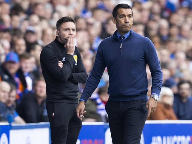 Rangers manager Giovanni van Bronckhorst spoke positively about Steven Davis. (Photo by Alan Harvey / SNS Group)
