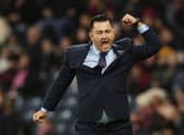 Pedro Martinez Losa, Manager of Scotland, celebrates their side's win after the final whistle of the 2023 FIFA Women's World Cup play-off round 1 match between Scotland and Austria at Hampden Park on October 06, 2022 in Glasgow, Scotland. (Photo by Ian MacNicol/Getty Images)