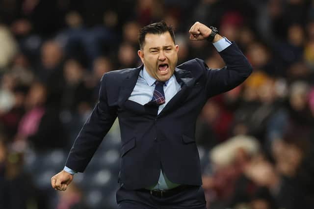 Pedro Martinez Losa, Manager of Scotland, celebrates their side's win after the final whistle of the 2023 FIFA Women's World Cup play-off round 1 match between Scotland and Austria at Hampden Park on October 06, 2022 in Glasgow, Scotland. (Photo by Ian MacNicol/Getty Images)