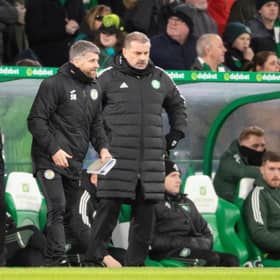 Celtic manager Ange Postecoglou and St Mirren manager Stephen Robinson have been nominated for the SFWA Manager of the Year award. (Photo by Ross MacDonald / SNS Group)