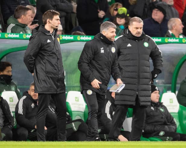 Celtic manager Ange Postecoglou and St Mirren manager Stephen Robinson have been nominated for the SFWA Manager of the Year award. (Photo by Ross MacDonald / SNS Group)