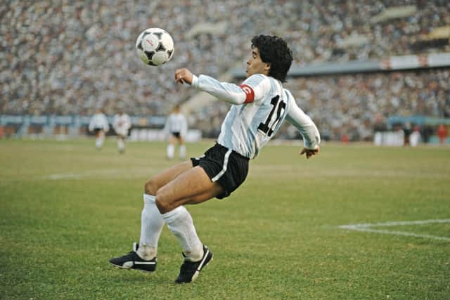 The death of Diego Maradona provoked an outpouring of grief in Argentina. Picture: David Cannon/Allsport/Getty Images/Hulton Archive