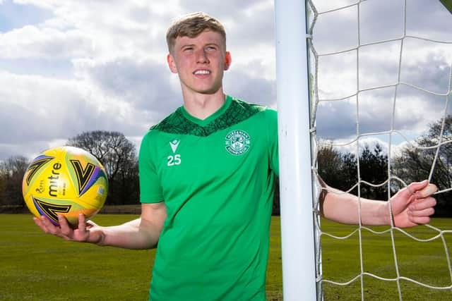 Josh Doig has attracted many big-name admirers but, determined to avoid distractions, Hibs are not willing to discuss an potential bids until the Scottish Cup final is over. Photo by Craig Foy / SNS Group