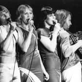Swedish pop group Abba, (from left to right) Bjorn Ulvaeus, Agnetha Faltskog, Anni-Frid Lyngstad and Benny Andersson, in concert in 1979 (Picture: Evening Standard/Getty Images)