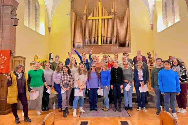 The adult group from the Edinburgh Popular Music Choir