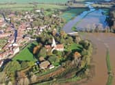 Flooding in Alfriston. Picture by Eddie Mitchell