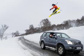 Findlay Farquharson during the filming of Will Gardner & Charlie Wood's ski film, Grounded PIC: Will Gardner/Charlie Wood