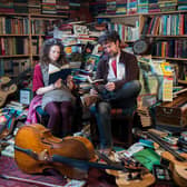 Musicians, composers and married couple Beth Porter and Ben Please perform together as The Bookshop Band with their latest project, animated short film Robin Robin, up for an Oscar tonight. PIC: Owen Benson.