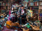 Musicians, composers and married couple Beth Porter and Ben Please perform together as The Bookshop Band with their latest project, animated short film Robin Robin, up for an Oscar tonight. PIC: Owen Benson.