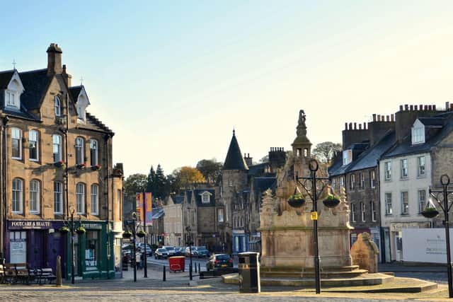 Scottish town of Linlithgow, birthplace of Mary Queen of Scots, West Lothian