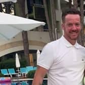 Brian Glendinning with wife Kimberly. Picture: John Glendinning/SWNS