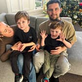 Scott Gold, 37 with his family, wife Stephanie, 34, and their sons Oliver, five, and Myles, three. Picture: Family Handout/PA Wire