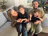 Scott Gold, 37 with his family, wife Stephanie, 34, and their sons Oliver, five, and Myles, three. Picture: Family Handout/PA Wire