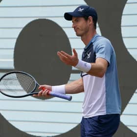 Andy Murray of Great Britain reacts dejected during Men`s Singles final between Andy Murray of Great Britain and Matteo Berrettini of Italy during day seven of the BOSS OPEN at Tennisclub Weissenhof on June 12, 2022 in Stuttgart, Germany. (Photo by Christian Kaspar-Bartke/Getty Images)