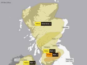 Three Met Office severe weather warnings have been issued for Friday. Picture: Met Office