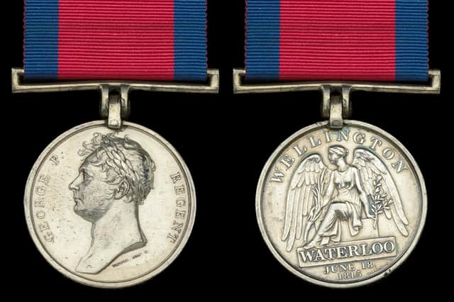 Sgt William Porteous' Waterloo 1815 medal.JPG