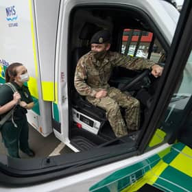 Long waits at A&E can cause knock-on delays to ambulances, as vehicles must wait to offload patients. More than 100 soldiers were brought in to support the Scottish Ambulance Service in September. Picture date: Friday September 24, 2021.