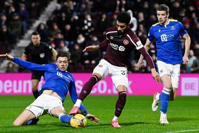 Saints were defeated in their most recent match at Hearts,