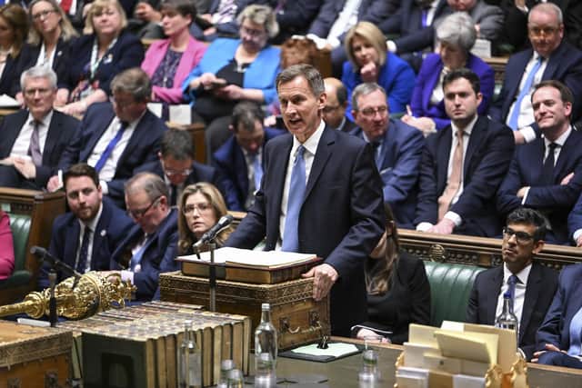 Chancellor of the Exchequer Jeremy Hunt delivering his Budget to the House of Commons in London. Picture date: Wednesday March 15, 2023.