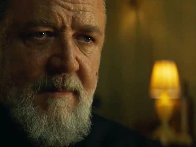 The Pope's Exorcist starring Russell Crowe as Father Gabriele Amorth hit UK cinemas last Friday - and has received glowing reviews. Cr: Sony Pictures.