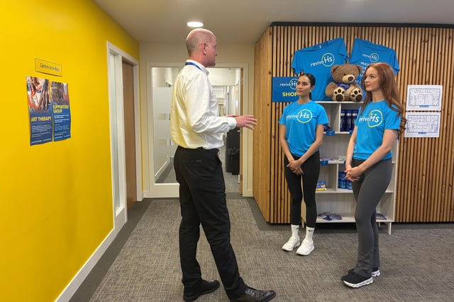 The ladies learned that the charity's services are not widely available through the NHS