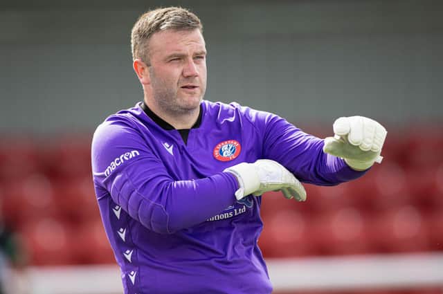 Spartans goalkeeper Blair Carswell is preparing to face his boyhood club Hearts in the Scottish Cup on Saturday. (Photo by Paul Devlin / SNS Group)