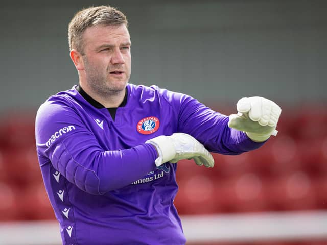 Spartans goalkeeper Blair Carswell is preparing to face his boyhood club Hearts in the Scottish Cup on Saturday. (Photo by Paul Devlin / SNS Group)