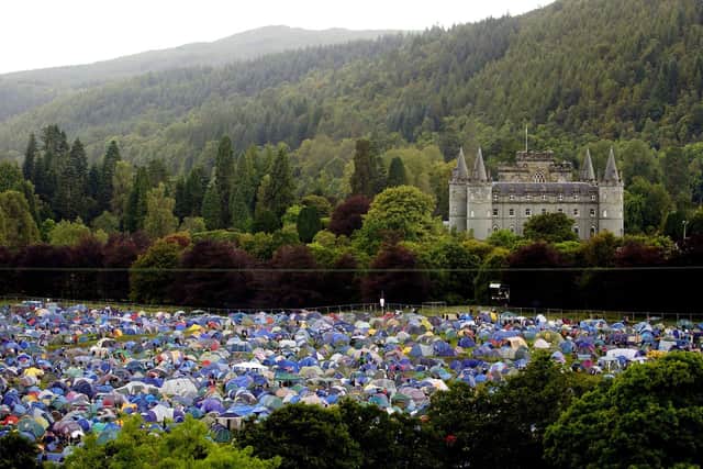 Thousands of music fans camped in the grounds of Inveraray Castle when Connect was previously staged there. Picture: Jim Dyson