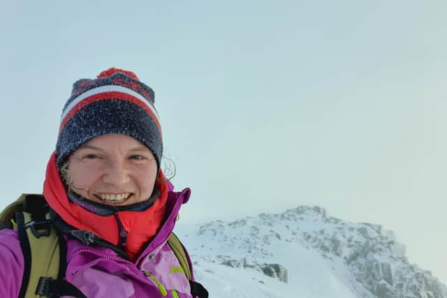 Katie, from Kinlochleven has been making the most of the mountains in the Highlands where she lives picture: Katie Small