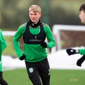 Hibs' fullback Josh Doig says he loves coming into training every day and is living his dream as a professional footballer.  Photo by Mark Scates / SNS Group