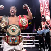 Anthony Joshua will defend his IBF, WBA, WBO & IBO belts.