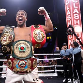 Anthony Joshua will defend his IBF, WBA, WBO & IBO belts.