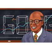 Google is celebrating Sir W Arthur Lewis, the famed economist, with a Doodle on its homepage (Google)
