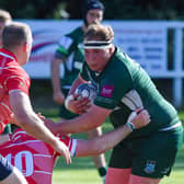 Matty Carryer scored a try in Hawick's win at Aberdeen Grammar. (Photo by Paul Devlin / SNS Group / SRU)