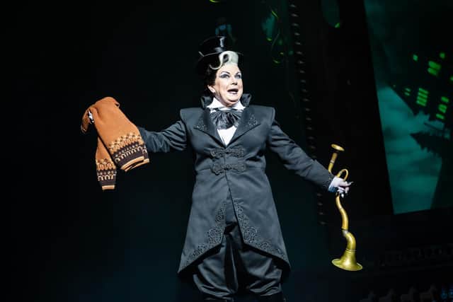 Elaine C Smith as The Childcatcher in Chitty Chitty Bang Bang PIC: Danny Kaan