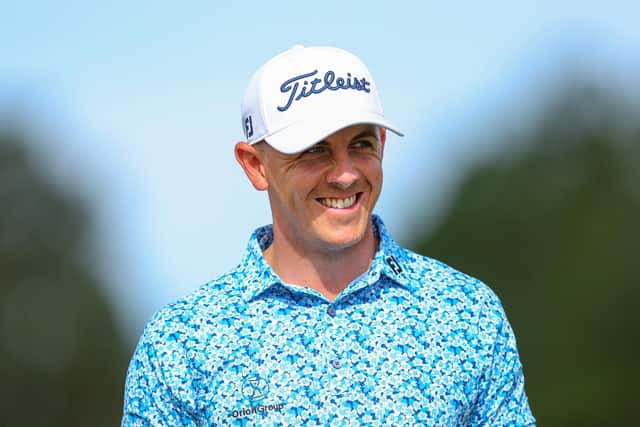 Grant Forrest, who is making his debut in the event, smiles during a practice round prior to the US Open at Pinehurst Resort in North Carolina. Picture: Andrew Redington/Getty Images.