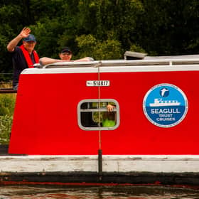 Seagull Trust Cruises offers free canal trips for people with special needs using wheelchair-accessible boats. Picture: Scott Louden.