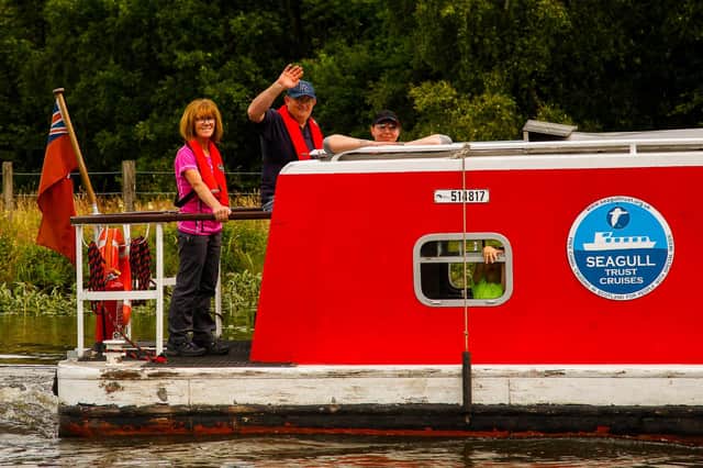 Seagull Trust Cruises offers free canal trips for people with special needs using wheelchair-accessible boats. Picture: Scott Louden.
