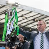 Celtic manager Brendan Rodgers with the Scottish Cup.